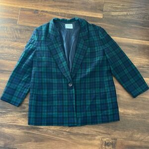 Pendelton vintage plaid tartan blazer 20W